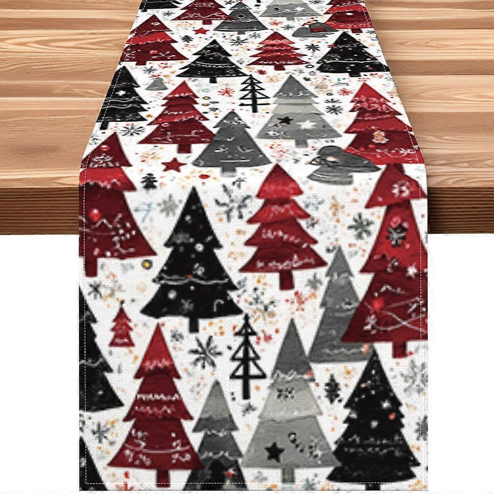 Christmas Linen Table Runner 33x183 Inch Holiday Dining Decor Direct Supply