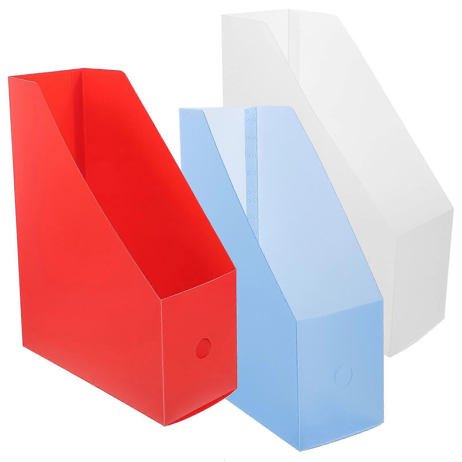 Book Organizer Magazine File Holder for Paper Storage 9Pcs Set