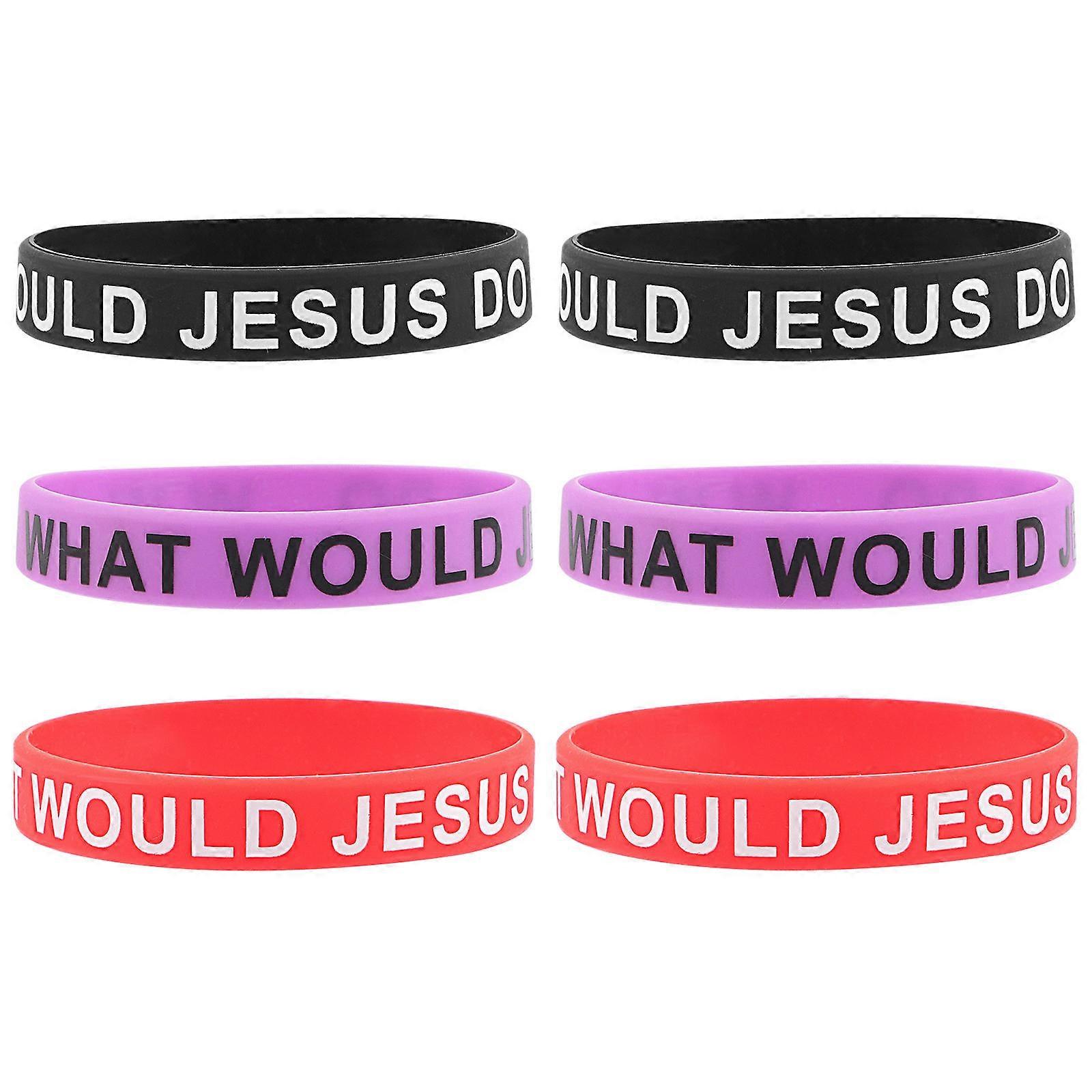 Multi-Function Silicone Bracelets Decorative Elastic Wristbands 24Pcs