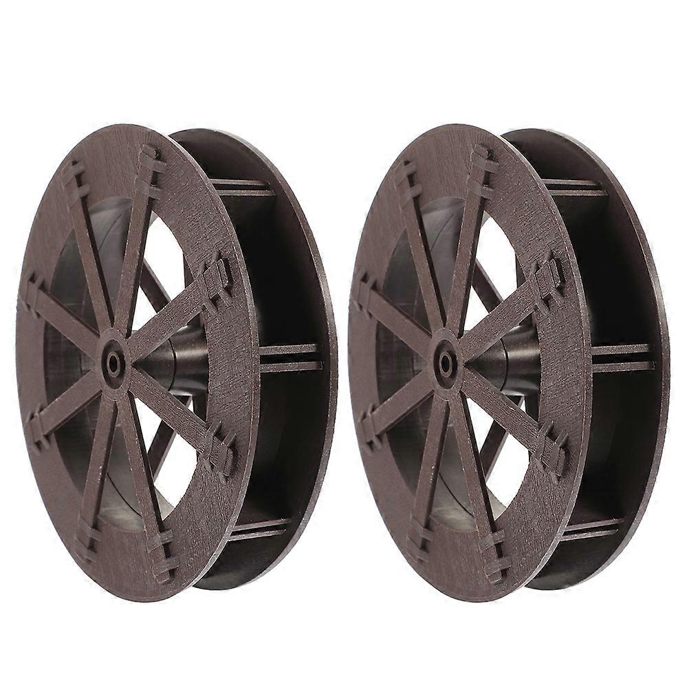 Scene Layout Wheel Artificial Water Wheel with Axle DIY 10Pcs