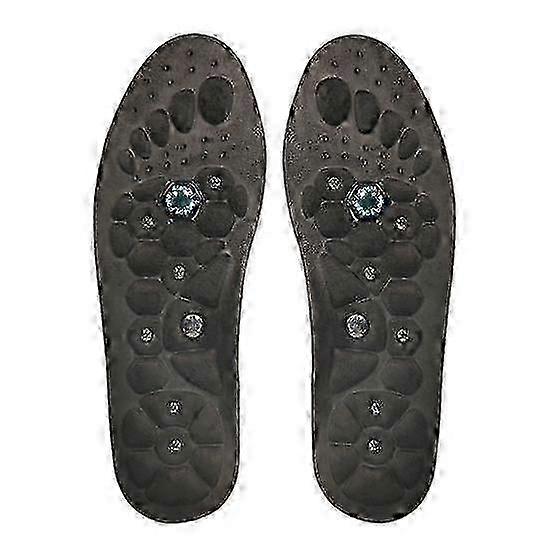 زوج واحد من النعال المغناطيسية للضغط على نقاط معينة من القدم للجنسين، تدعم قوس القدم وتعزز الدورة الدموية وتخفف التعب والعظام