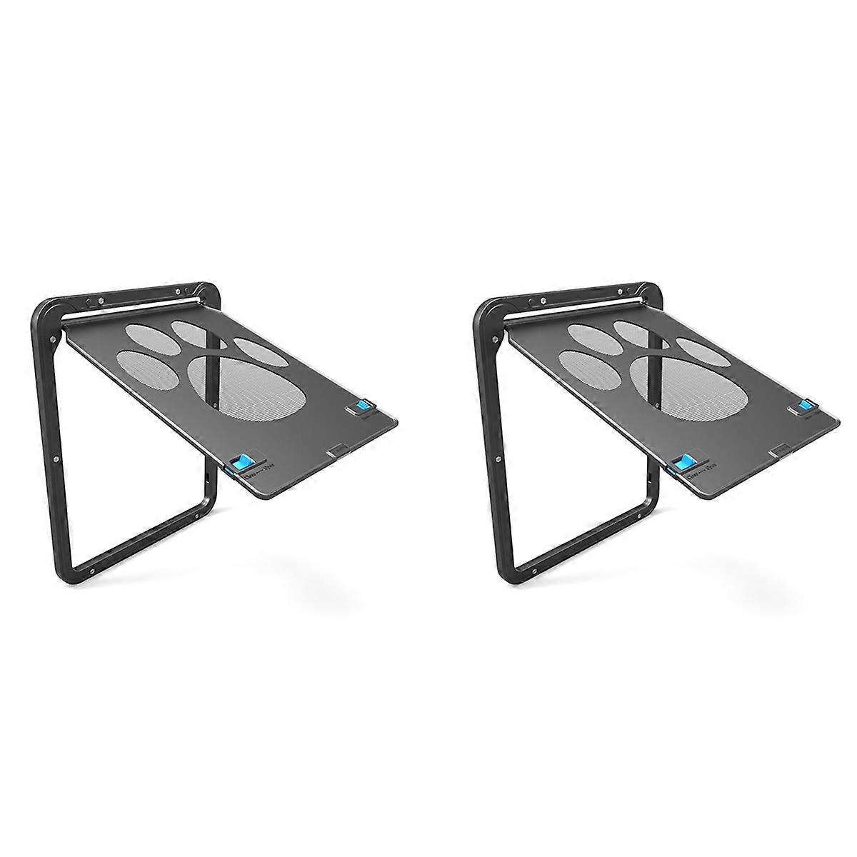 Pet Kitty Dog Door Flap Gate Entry Electronic Screen Window (Small)