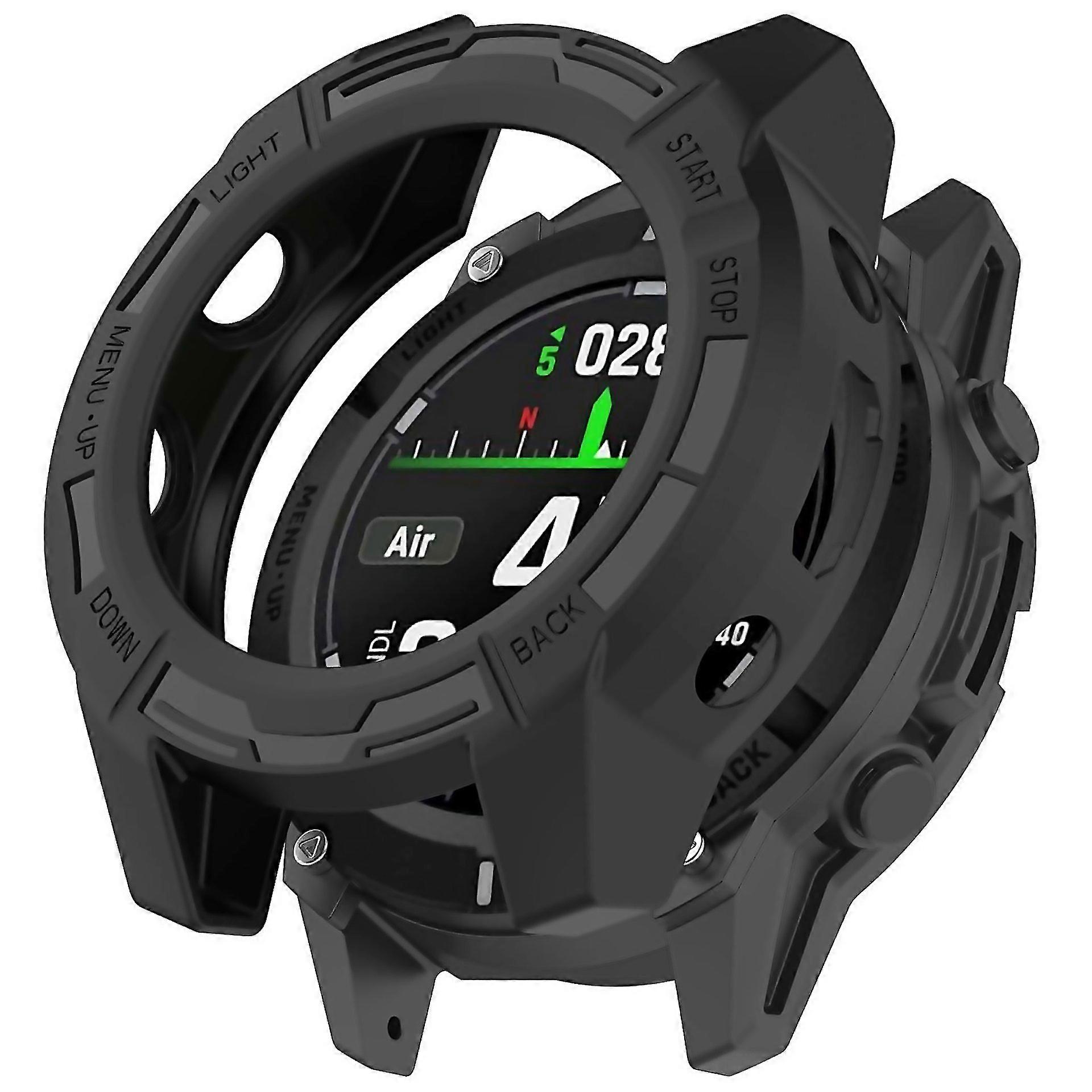 For Hollow Armor Tpu Half Coverage Protective Watch Case For Garmin Descent