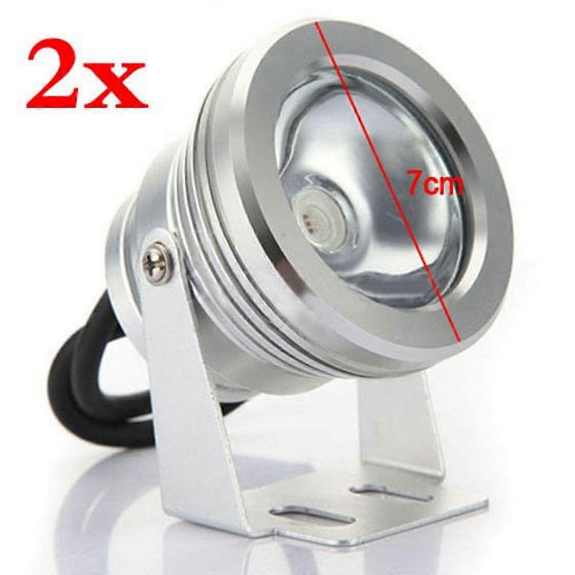 2X Waterproof 10W RGB Color Changing Remote Control LED Flood Light 12V Outdoor