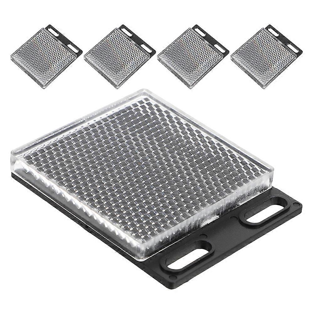 Reflector Panel For Replacement Square Reflector Safety Enhancement Nighttime Use 6.10X5.00X0.70CM 5Pcs