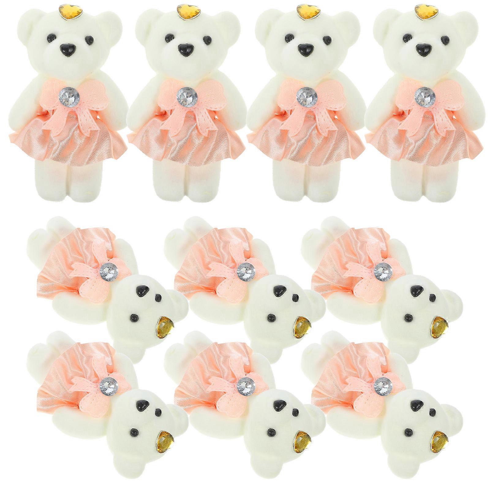 Soft Stuffed Bear Dolls for Wedding Car Decoration with 20Pcs Set