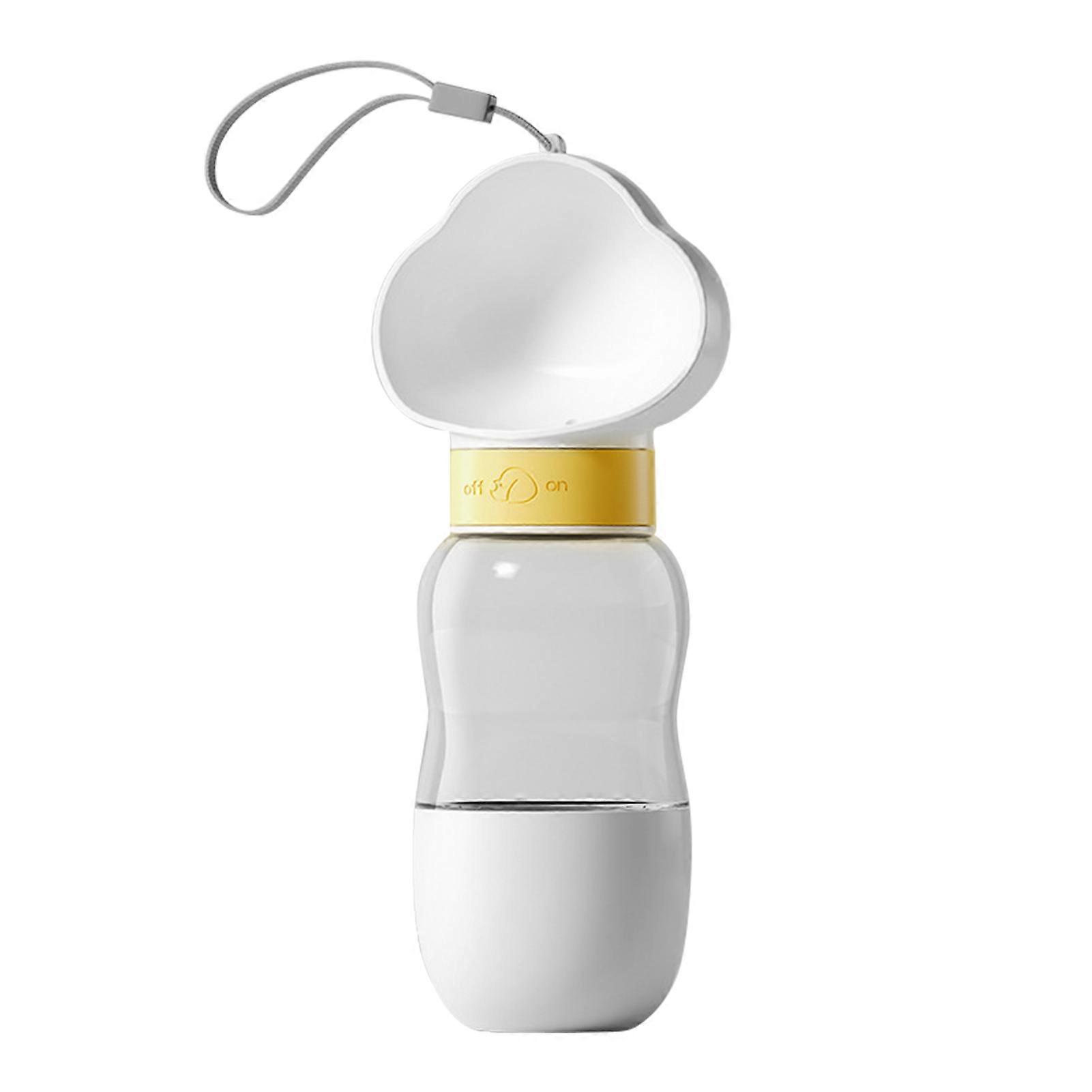 2 in 1 Portable Outdoor Dog Water Bottle, Leak-proof Dog Travel Drinker, Leak-proof Portable Puppy Drinker with Feeder