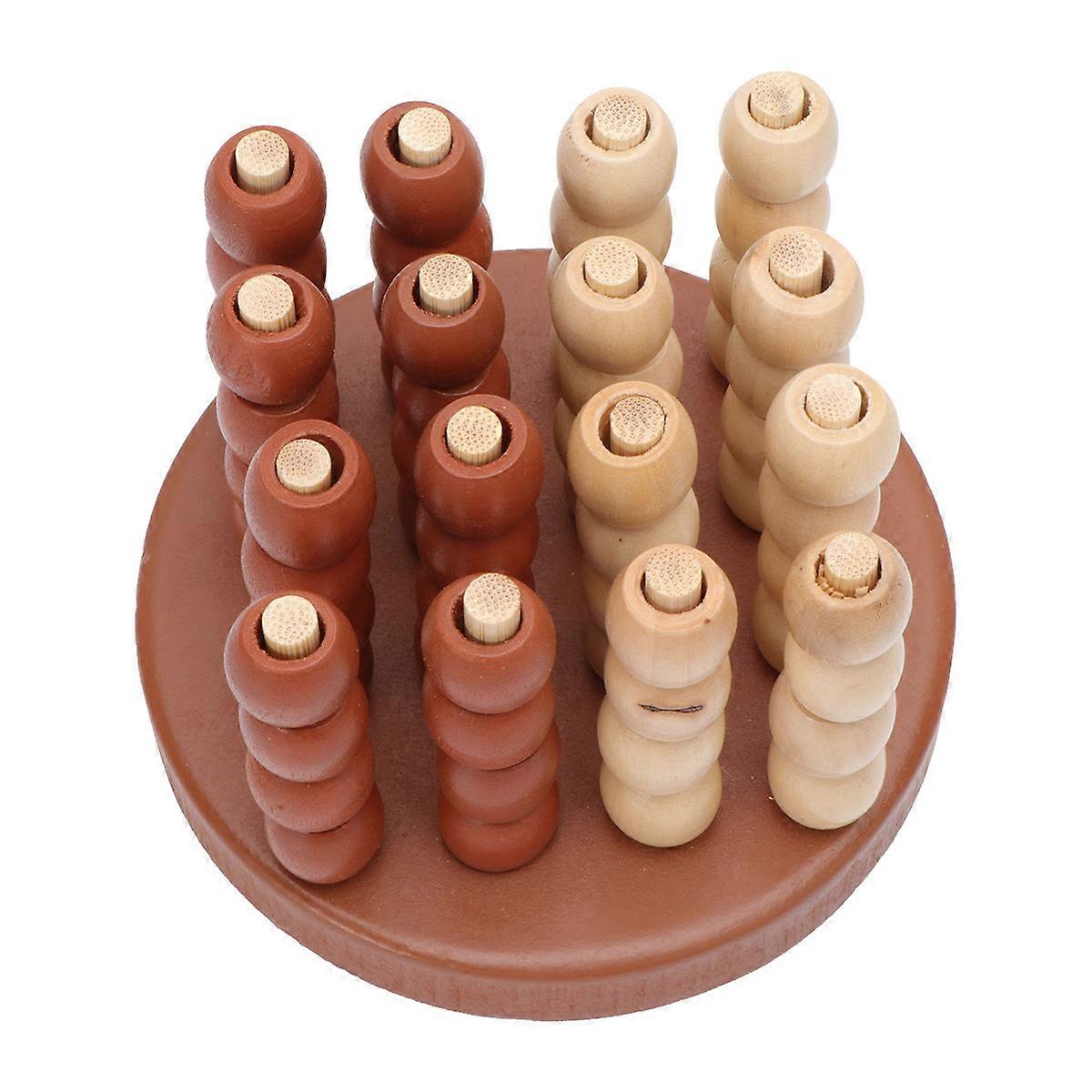 Four-in-A-Row Game Intellectual Three-Dimensional Chess Board Game for Kids Playing 1Pcs