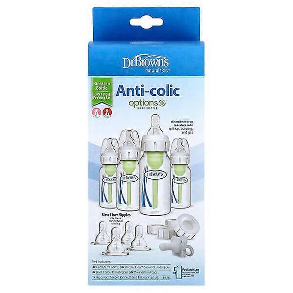 Dr. Brown's, Natural FlowÃÂÃÂ®, Options+ÃÂ¢ÃÂÃÂ¢, Anti-colic Baby Bottle, 18 Piece Set