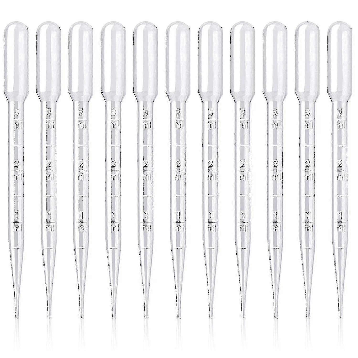 200pcs Plastic Pipettes 3ml For Laboratory Experiment