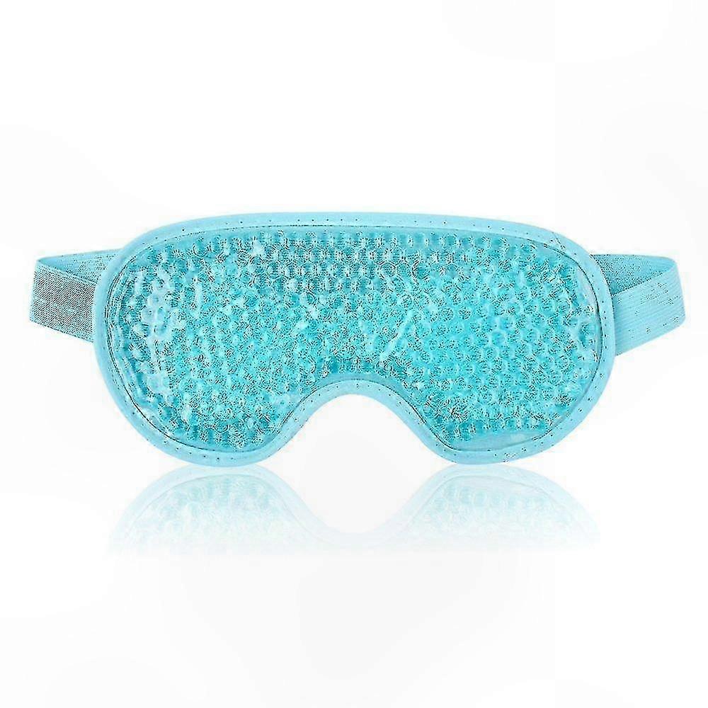 Gel Eye Mask for Puffy Eyes, Reusable Cold Compress with Plush Backing
