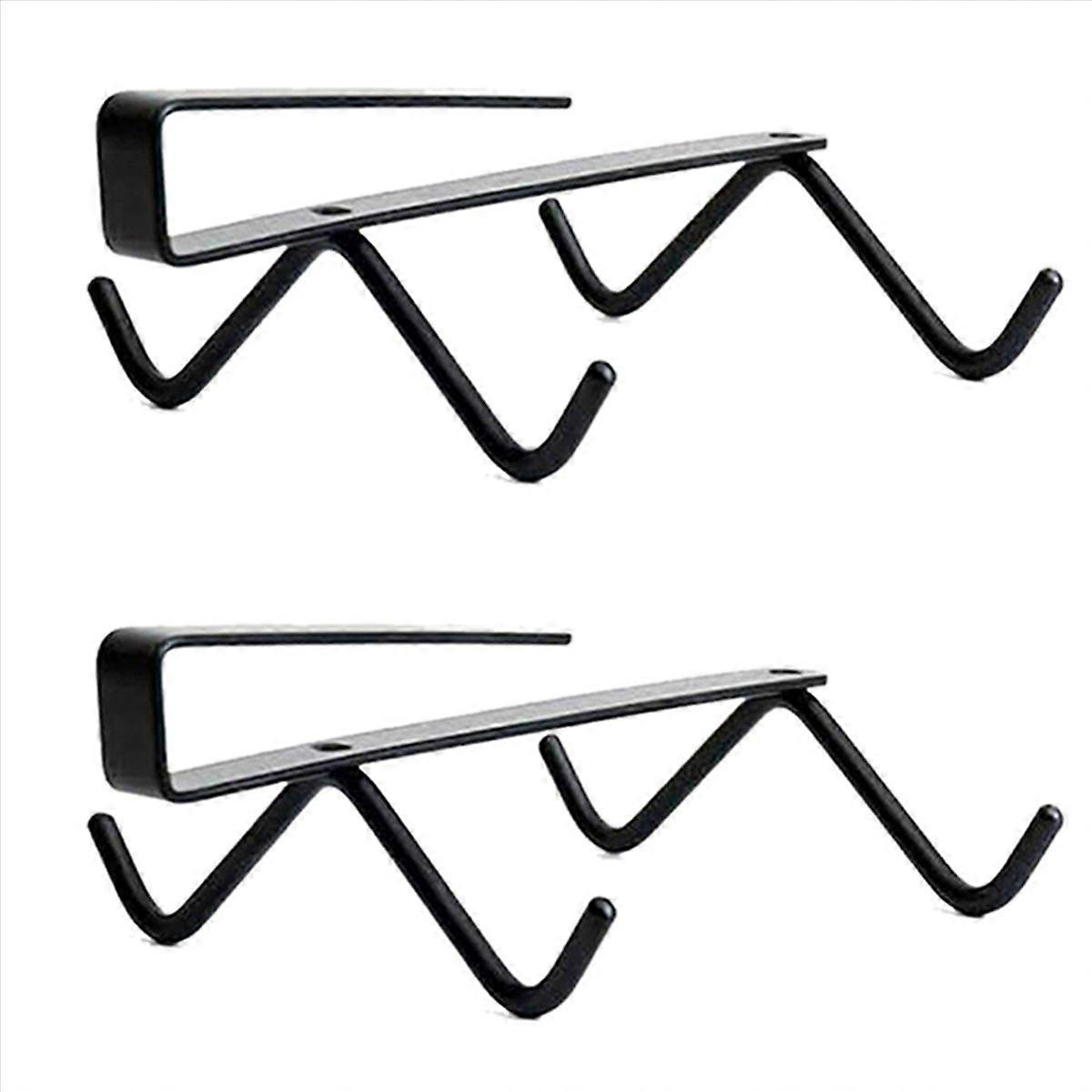 Cup Hook Under Cabinet with 4 Hooks Coffee Mug Rack Holder