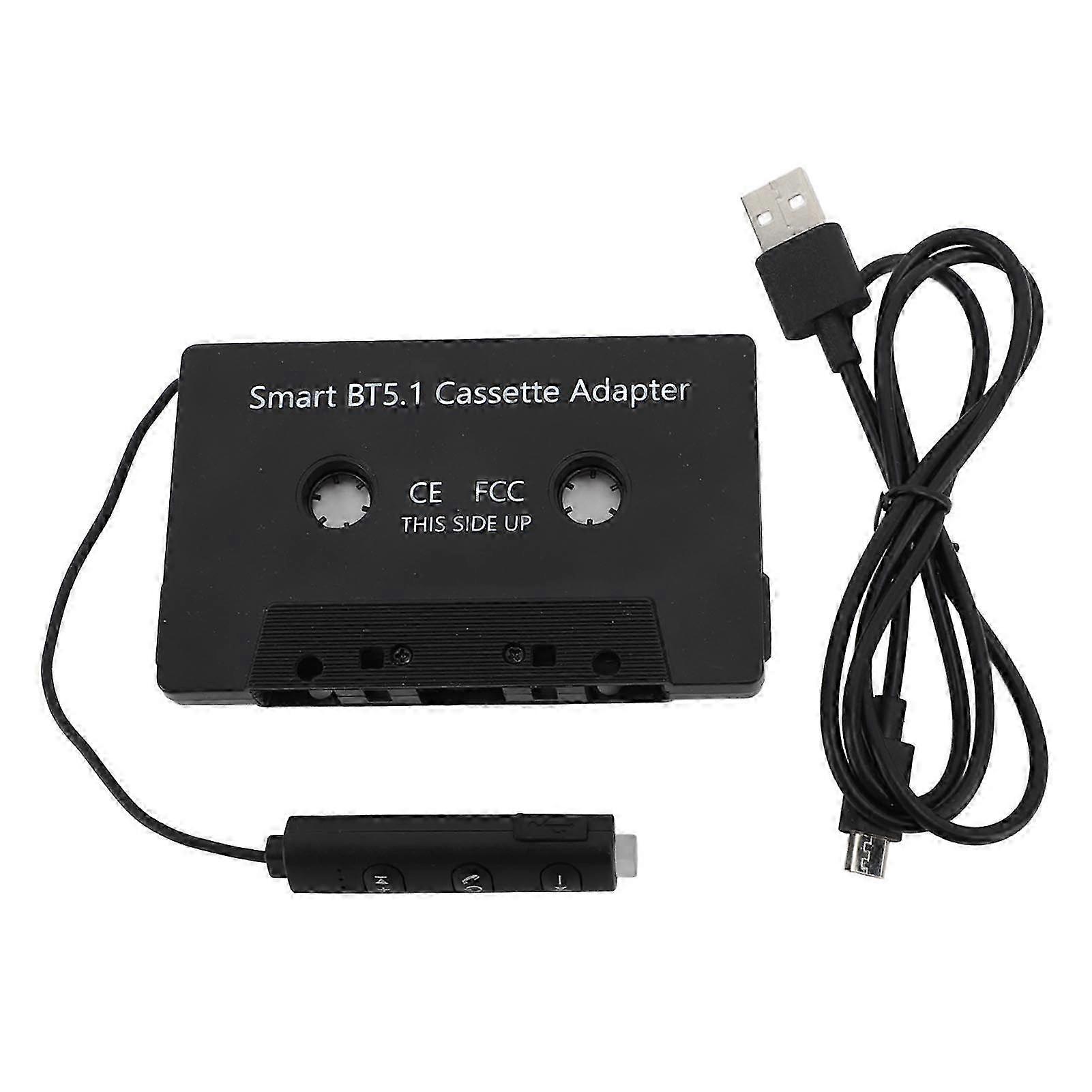 DC5V Bluetooth Cassette Adapter BT5.1 Universal Wireless Cassette Tape to Aux Adapter for Cars Trucks With Cassette Player SZRH