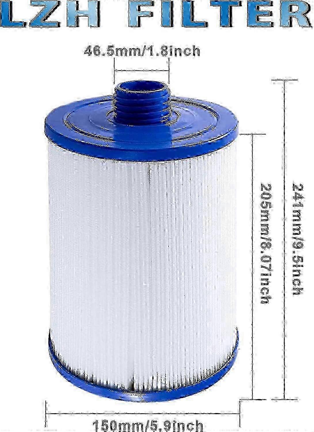 2-Piece Spa Filter Cartridges Compatible with Pleatco Pww50 and Unicel 6Ch-940/Jacuzzi Spa Systems