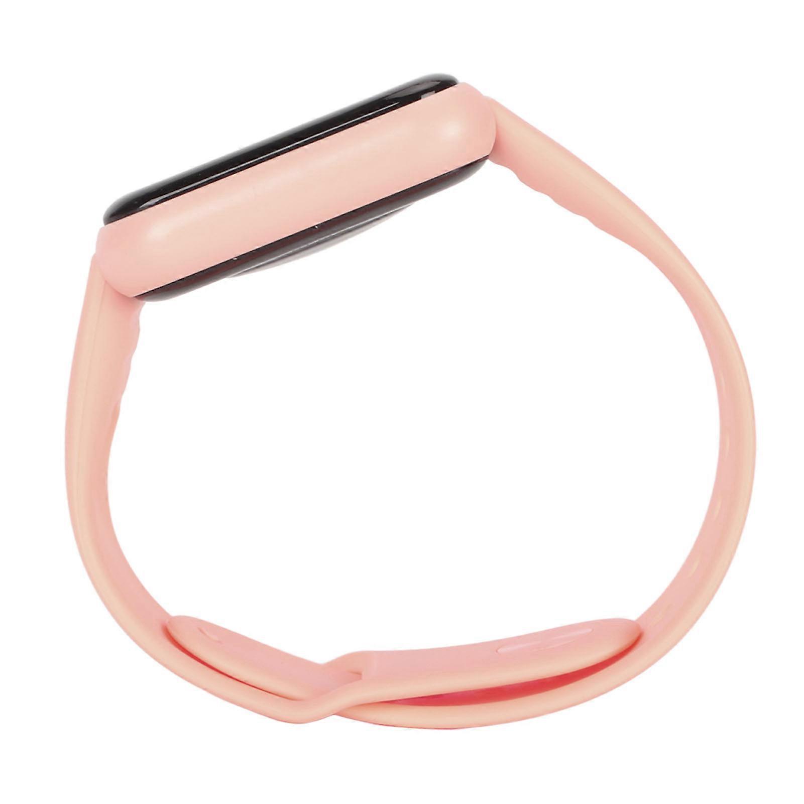 1.4inch Smart Watch 150mAh Step Counter Alarm Incoming Message Alert Sports Mode Waterproof Fitness Watch for IOS 9.0 for Android 5.0 Smartphone Pink