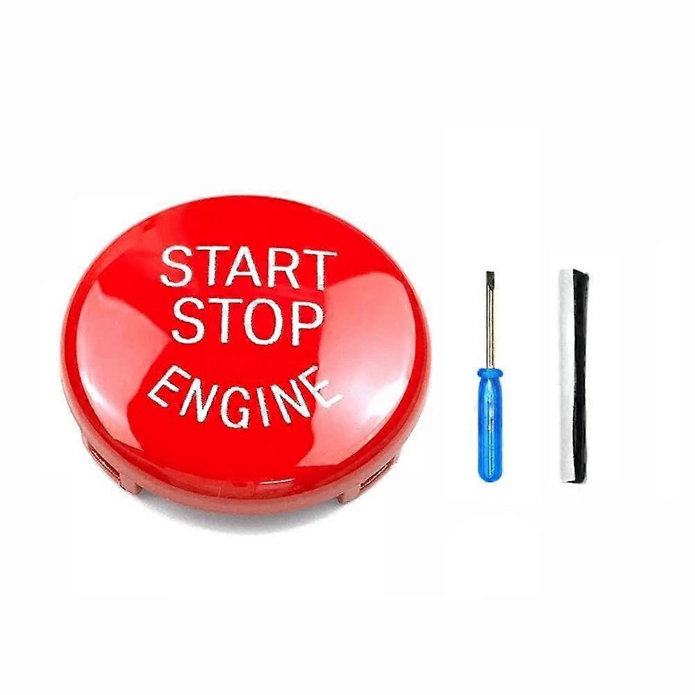 Car Engine Start Button  Red Replacement Cover Stop Switch Interior for BMW E87 E60 E83 E84 E89 E90 E91 E92 E93