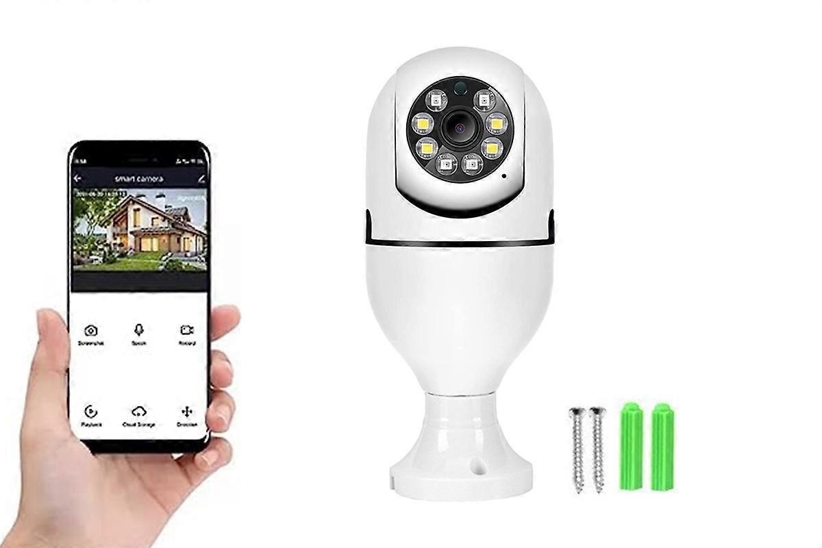 Light Bulb Security Cameras Wireless Outdoor Motion Human Detection
