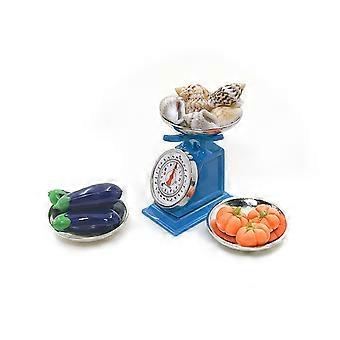 1/12 Miniatyr Mekanisk Skala För Dockhus Kök Legeringskonstruktion Livfulla Färger Skrivbordsmodell Grön