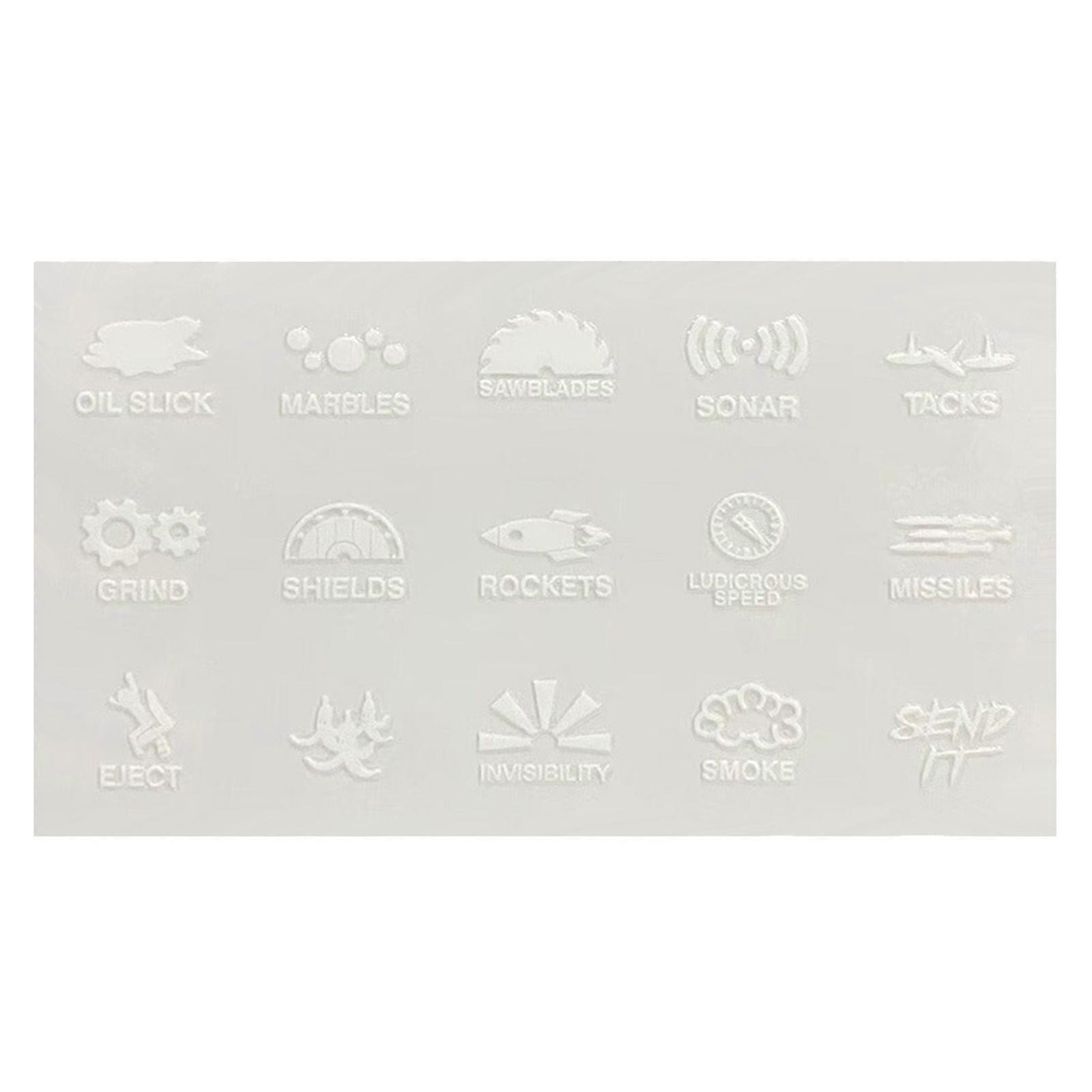 Stylish Automotive Control Panel Stickers Suitable for Night Driving and Long Trip Scratch Resistant & Easy to Customize Multicolor