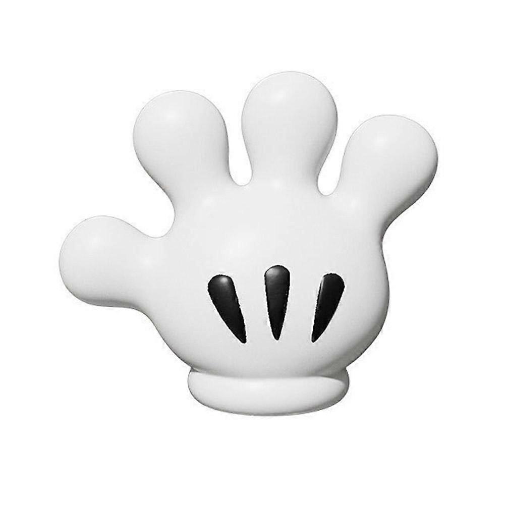 Palm Cute No-Trace Hooks White Plastic Adhesive Wall Hanger 2kg Max Load For Towels Keys Decor