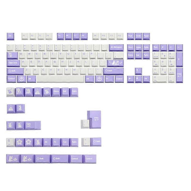 135 Keys PBT Dye Subbed Keycap Cherry Profile For MX Switch Mechanical Keyboard