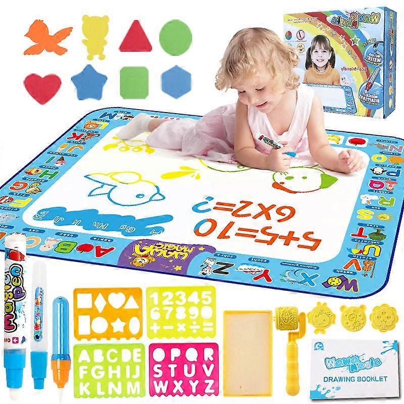 Magic Water Canvas Doodle Cloth with Water Pen Tools Stamp Accessories