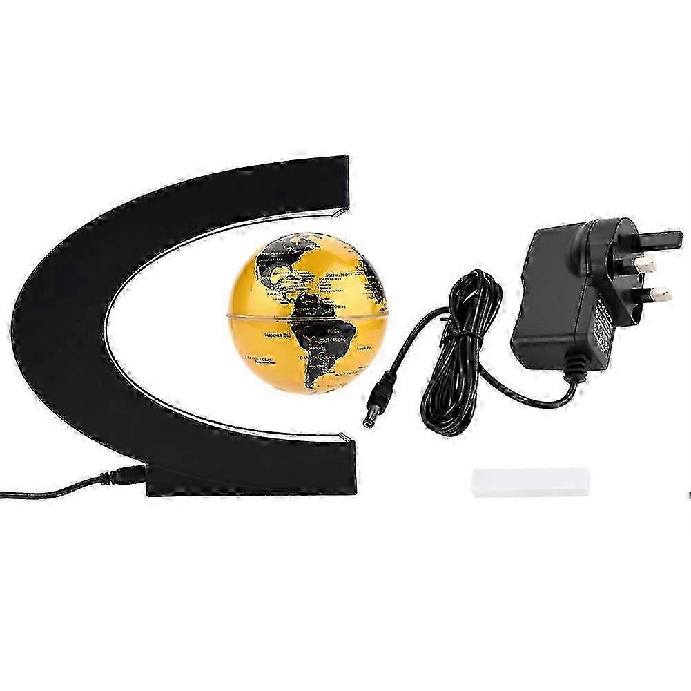 Levitating Globe Magnetic Levitation Rotating World Map Globe with LED Light