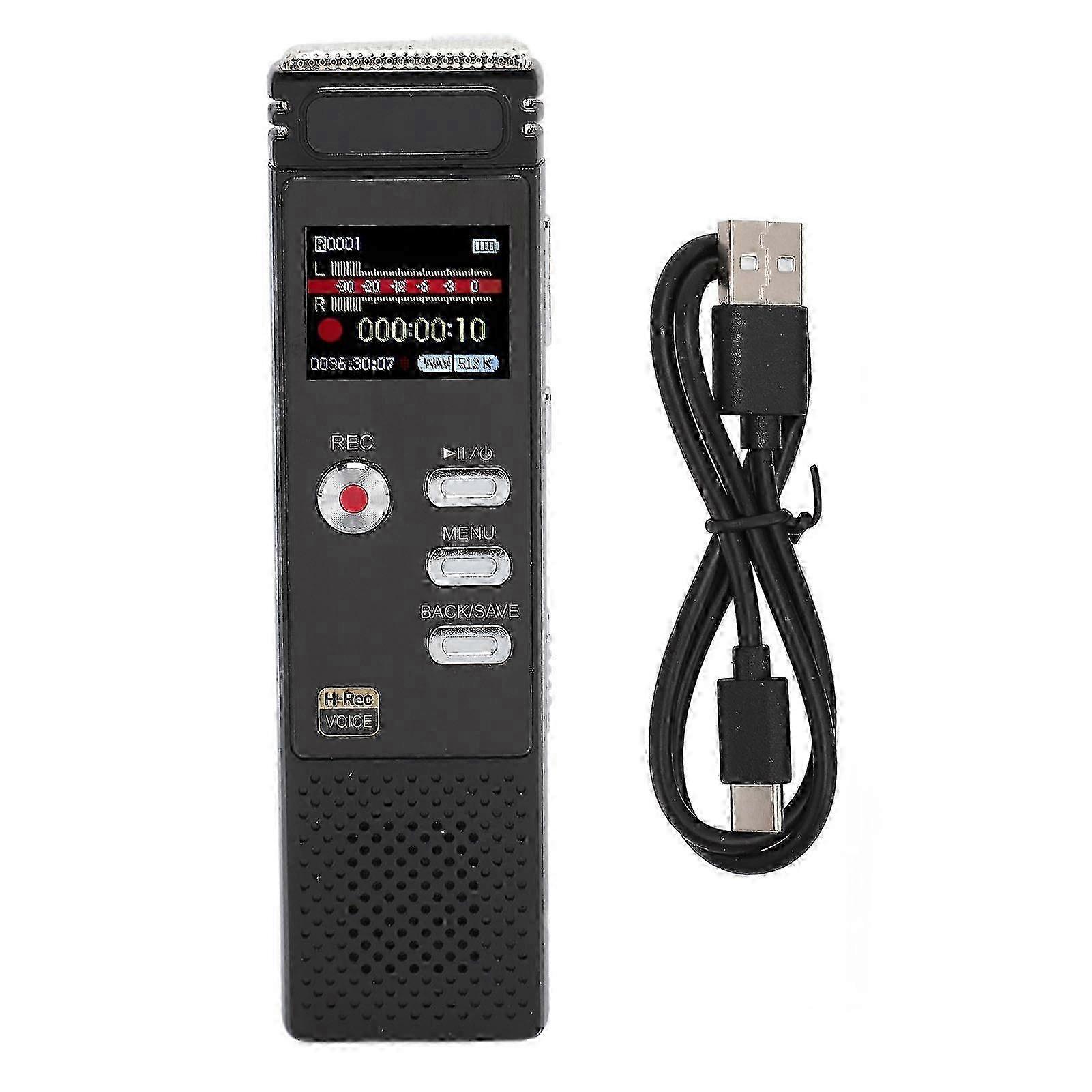 Digital Voice Recorder Voice Activated Noise Reduction MP3 Player Recorder One Button Recording Sound Recorder Device 8G