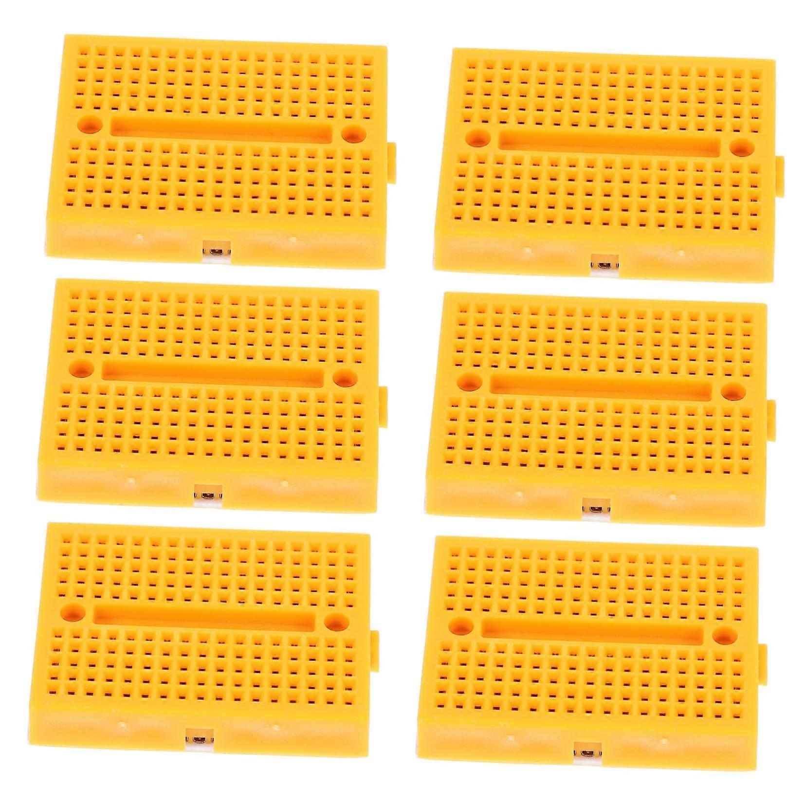 6pcs Breadboard Kit Small Solderless Breadboard For Circuit Prototyping ABS Portable Electronics DIY