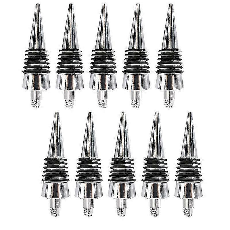 10 Pcs Thread Wine Bottles Metal Stoppers Set,Blank Bottles Stopper
