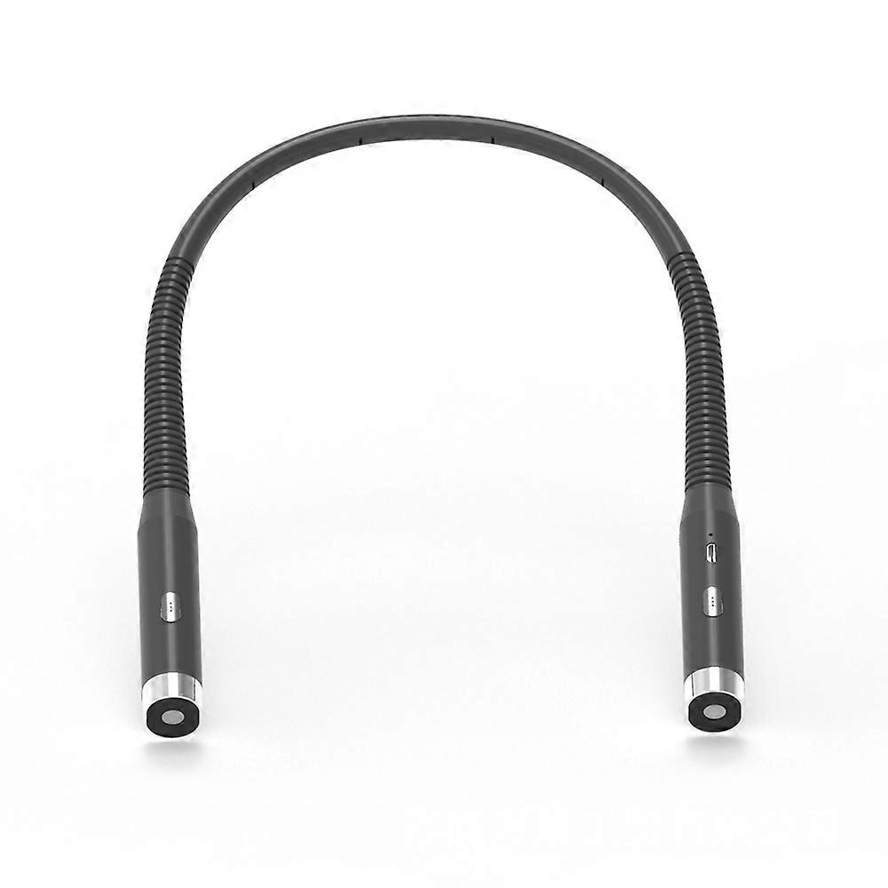 Neck lamp, LED reading lamp, portable, foldable, study lamp, bedside reading lamp, 3 brightness levels