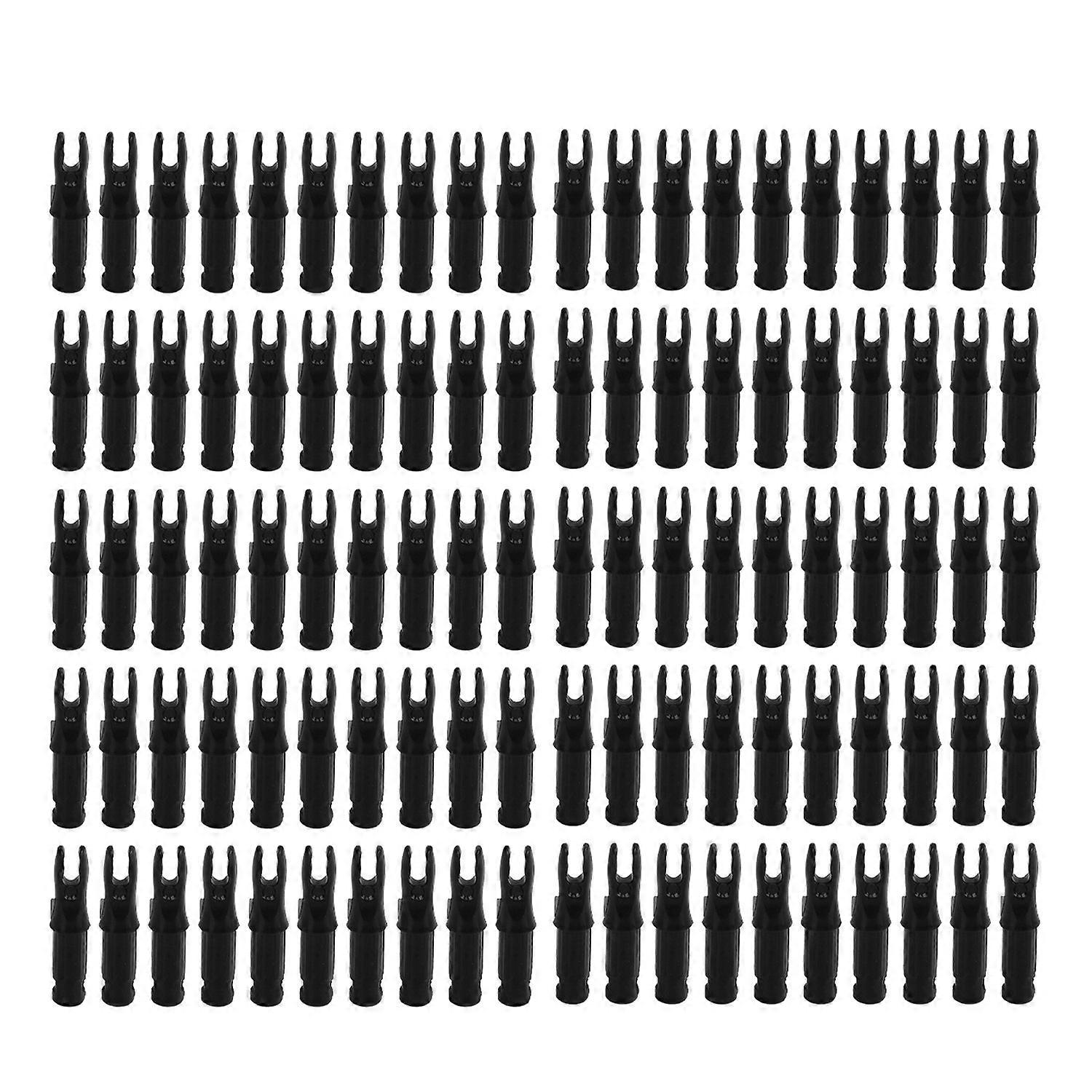 100pcs Archery Arrow Nock Durable Plastic Insert Arrow Nocks Light Weight Arrow Nocks Replacement fo