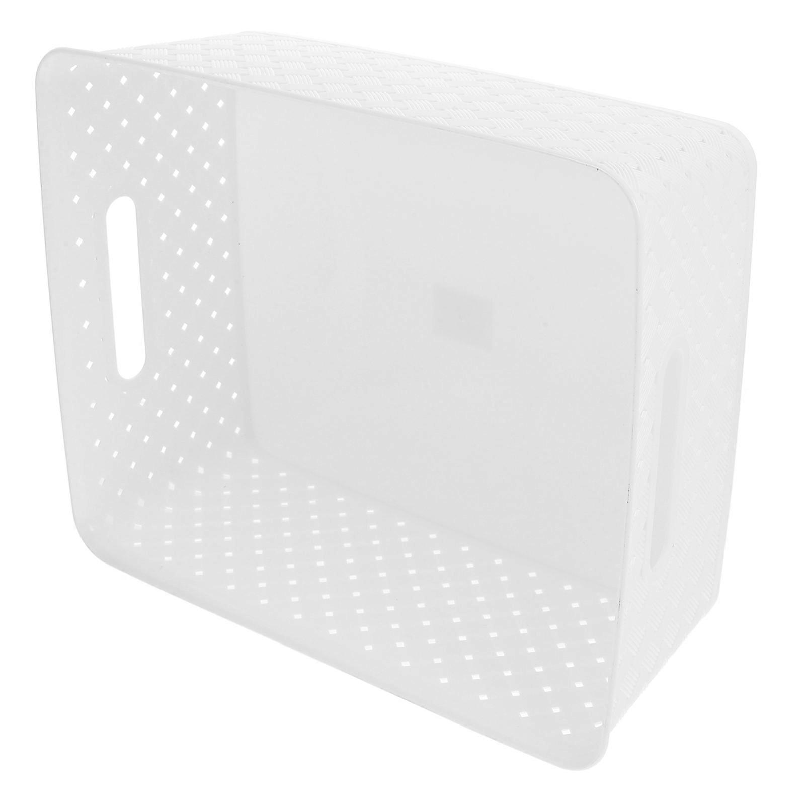 Plastic Storage Basket for Candy Storage with Lid and Handles