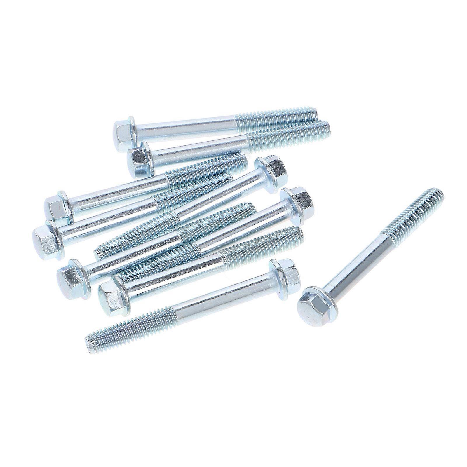 Motorcycle Engine Mounting Nuts Metal Set for Engine Safety 10Pcs