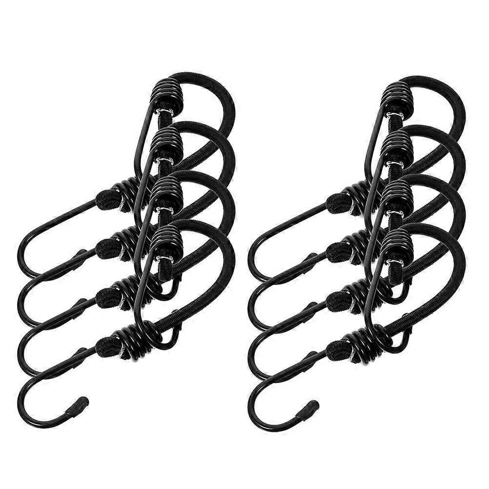 8Pcs Heavy Duty Elastic Bungee Cords for Motorcycle Tie Down Straps
