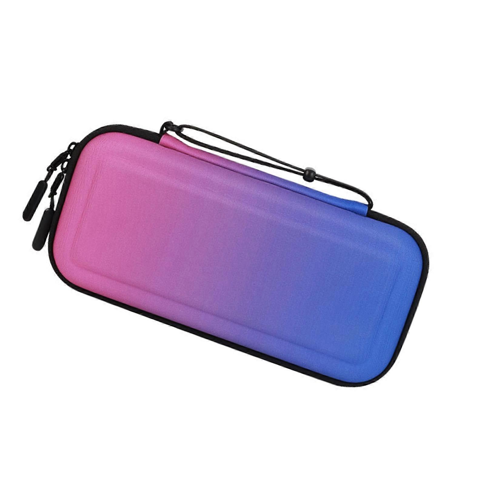 Carrying Case 10 Game Storage Capacity Impact Resistant Ergonomic Handle Design Compact Travel Bag for NS2  Gradient purple