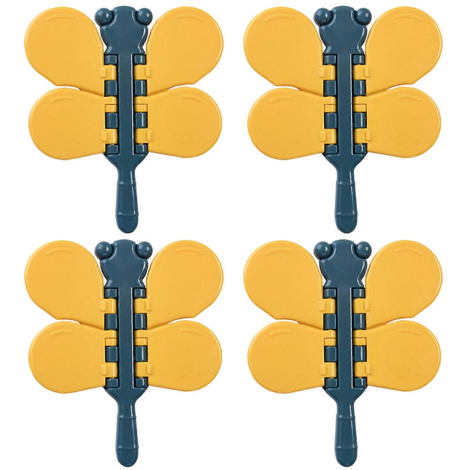 4PCS Adjustable Baby Proof Window Latches Secure Home Defense Easy Snap On Ventilation Control Child Safety Device Multicolor