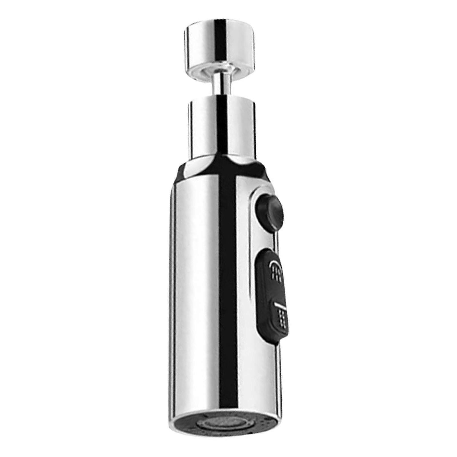 3 Mode Kitchen Faucet Sprays Head 360 Degree Rotating spouts Extender Flexible spouts Extender Upgrades for Sink Aerator  Silver