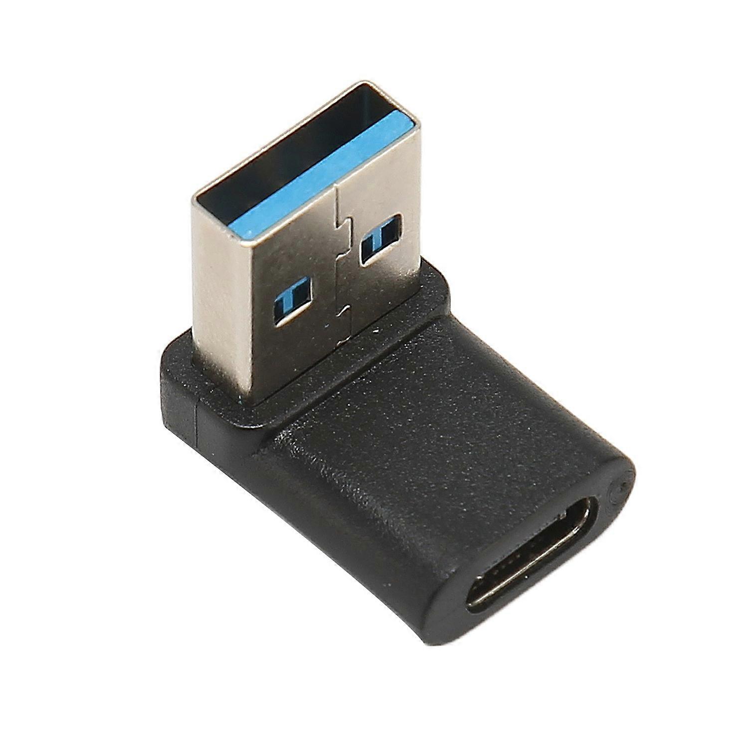 Right Angle USB C to USB A Adapter 10Gbps Plug and Play USB A 3.2 Male to USB C 3.2 Female Adapter f