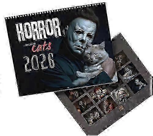 2026 فيلم الرعب هالوين وتقويم حائط القطط ، تقويم القط موضوع الخوف