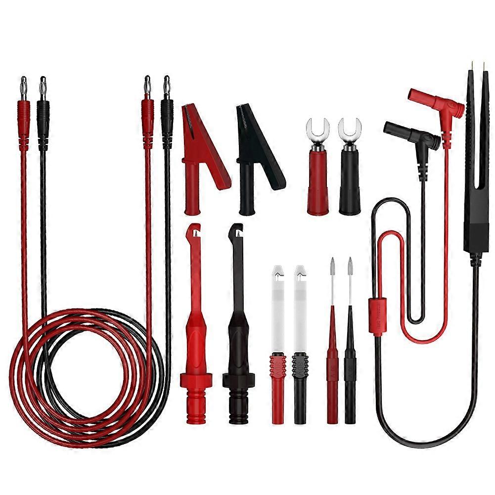 Multimeter Test Leads Kit Digital Electrical Test Probes Set with Alligator Clips Test Tweezer Wire-Piercing