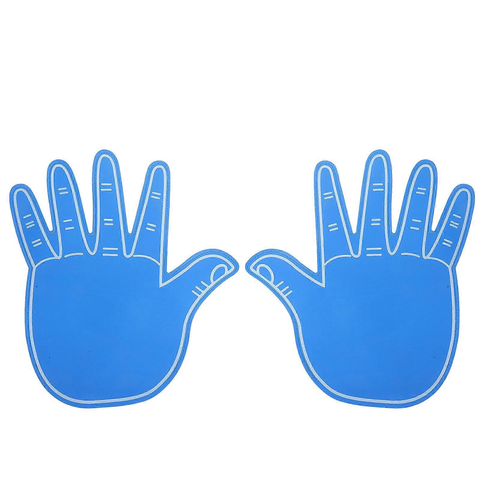 Giant Foam Hand Cheerleading Props for Events and Parties 2Pcs Blue