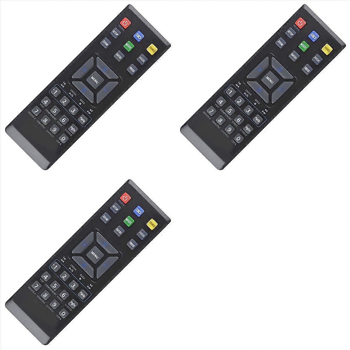 3X Replace Remote Control for Projector V12S AS211 P1283 M413 PE-X42 V12X AX316 P1283N