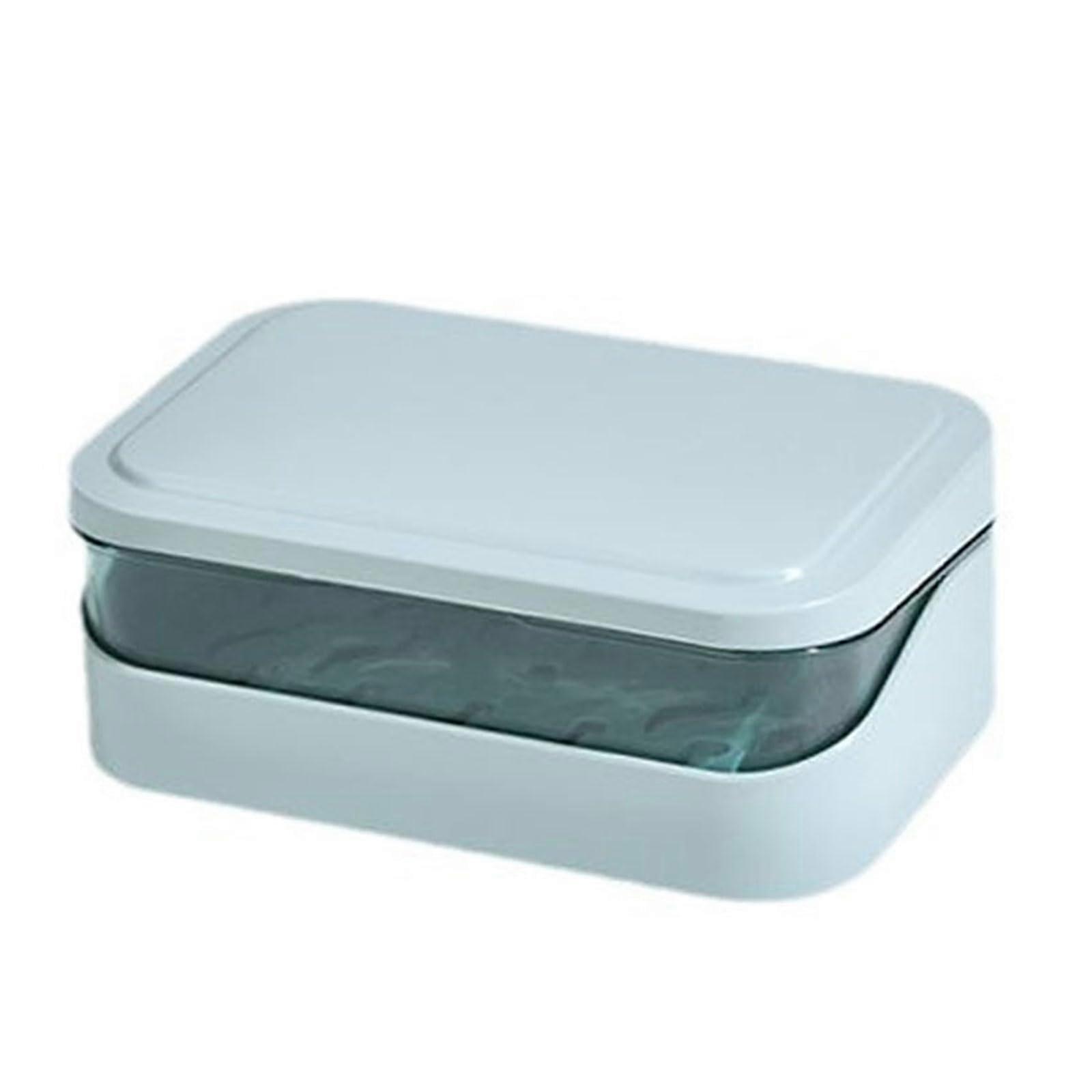 Soap Dish with Drainage Double Layer Leak Proof Design for Bathroom Gym Camping Portable Use