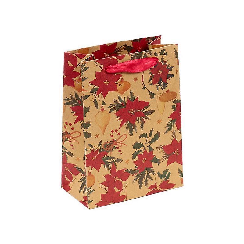 Julegavepose (medium) - Julebotaniske planter 1-pakning