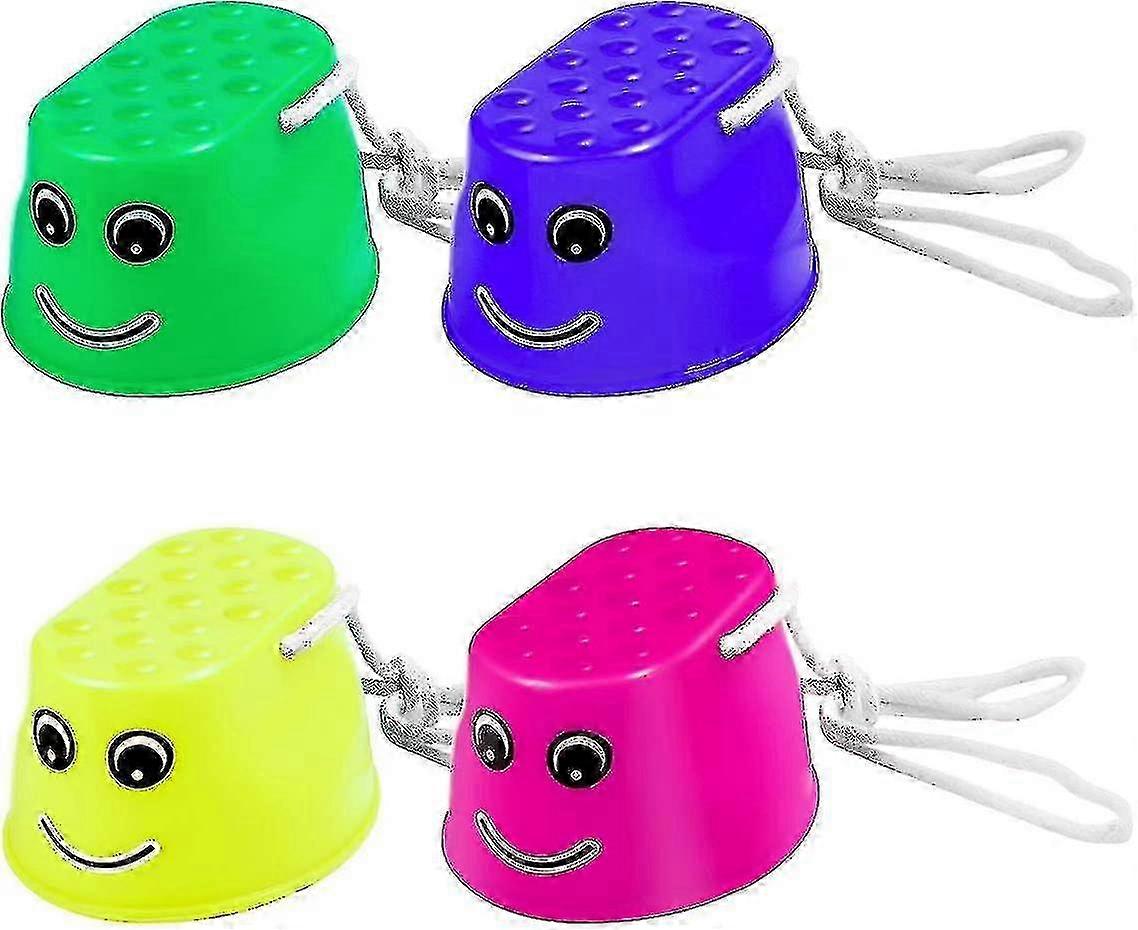 Platform Walking Stilts Kids Bucket Stilts Non Slip Non-marking Easy Stepper,4pcs