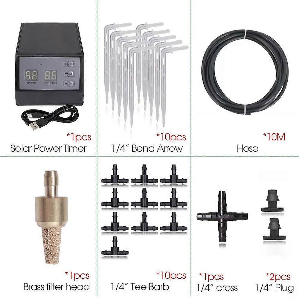 New Solar Irrigation Timer Automatic Irrigation System Outdoor Water Timer Garden Watering Tool 2000 MAH Battery Hose Timers