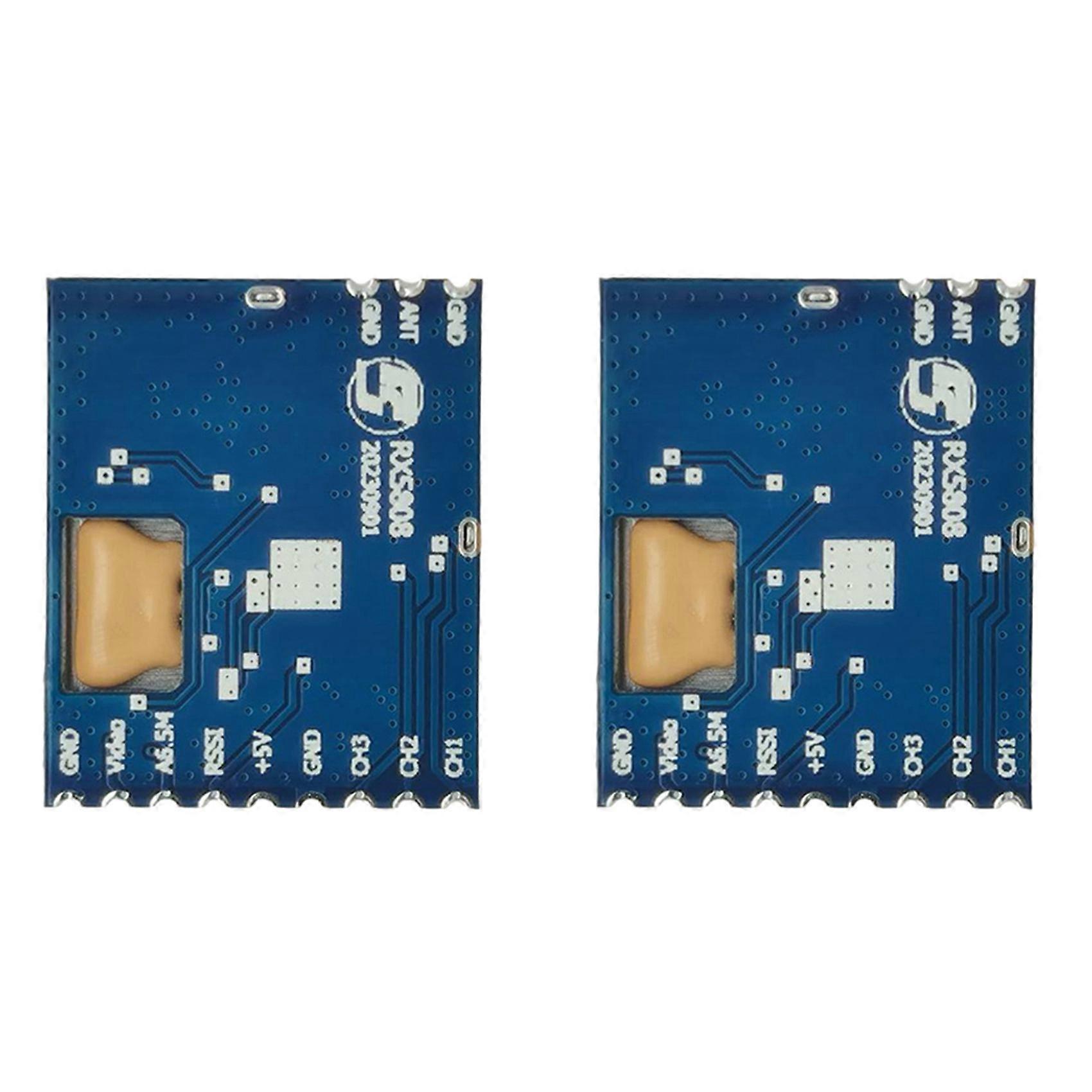 2X 5.8Ghz RX5808 Wireless Audio Video Receiver Module 3.5-5.5V 7CH Audio Video Receiver Module SPI Mode