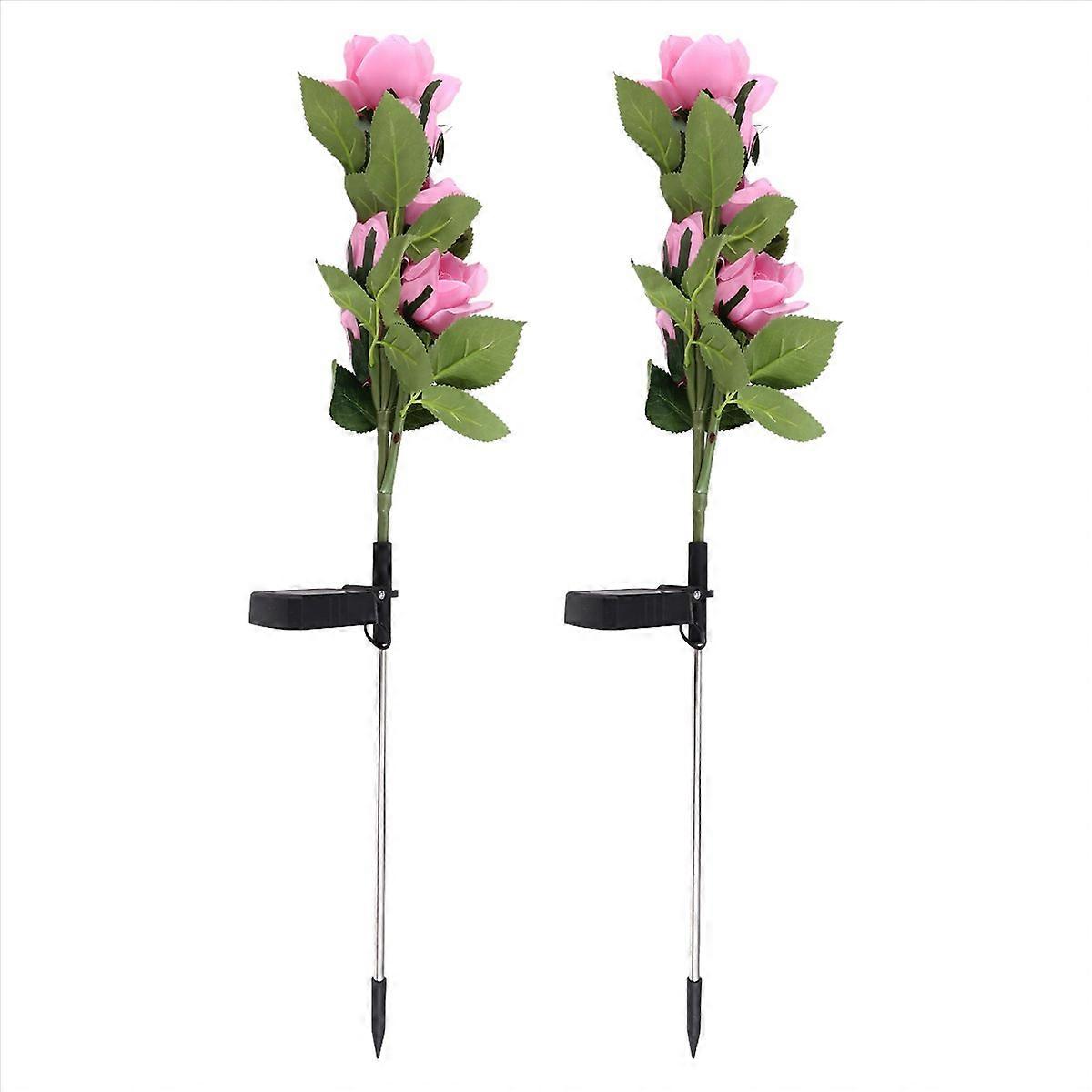 Simulation Flower Ground Insertion Lights Garden Decoration Light,B