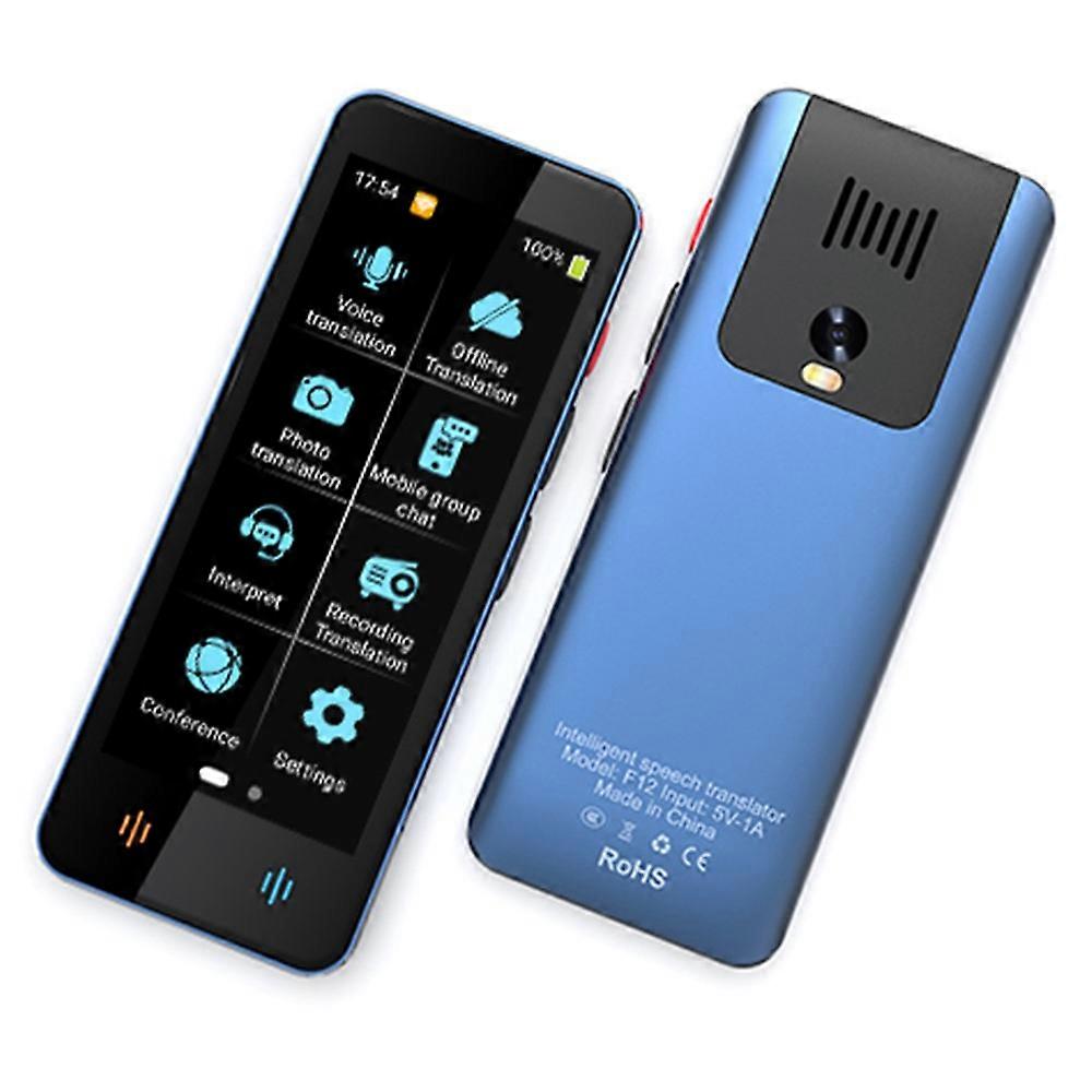 F12 Intelligent Voice Translator Real-Time Multilingual Translation Device with Recording Photo Translation Functions